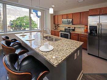 Updated Model Suite at Residences at 1717 Cleveland OH - Kitchen